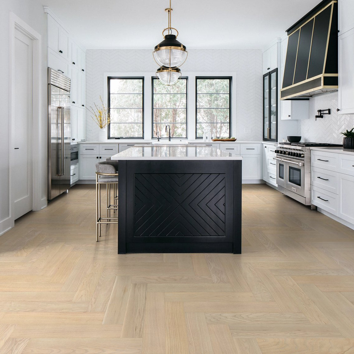 Ash Wood Herringbone