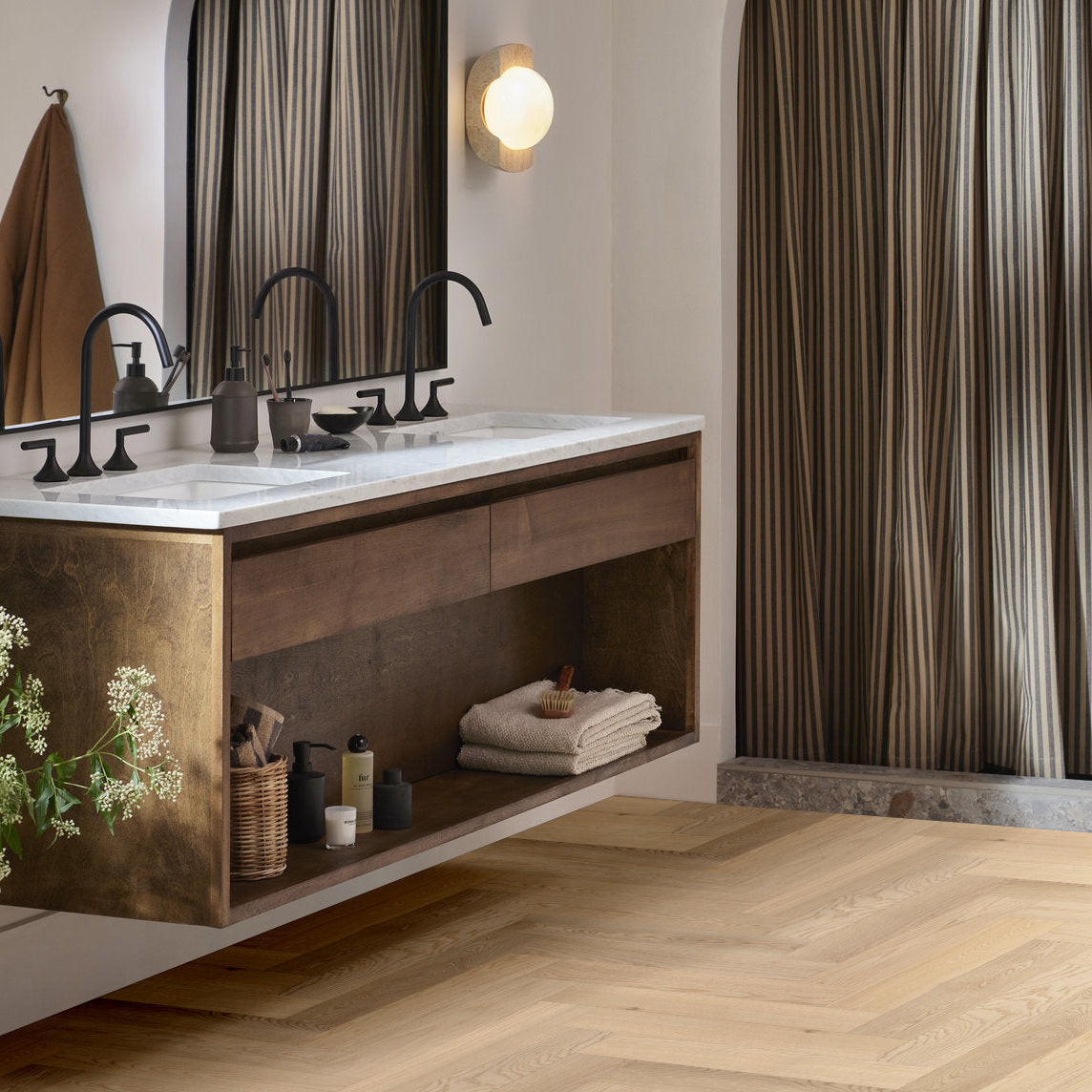 Ash Wood Herringbone