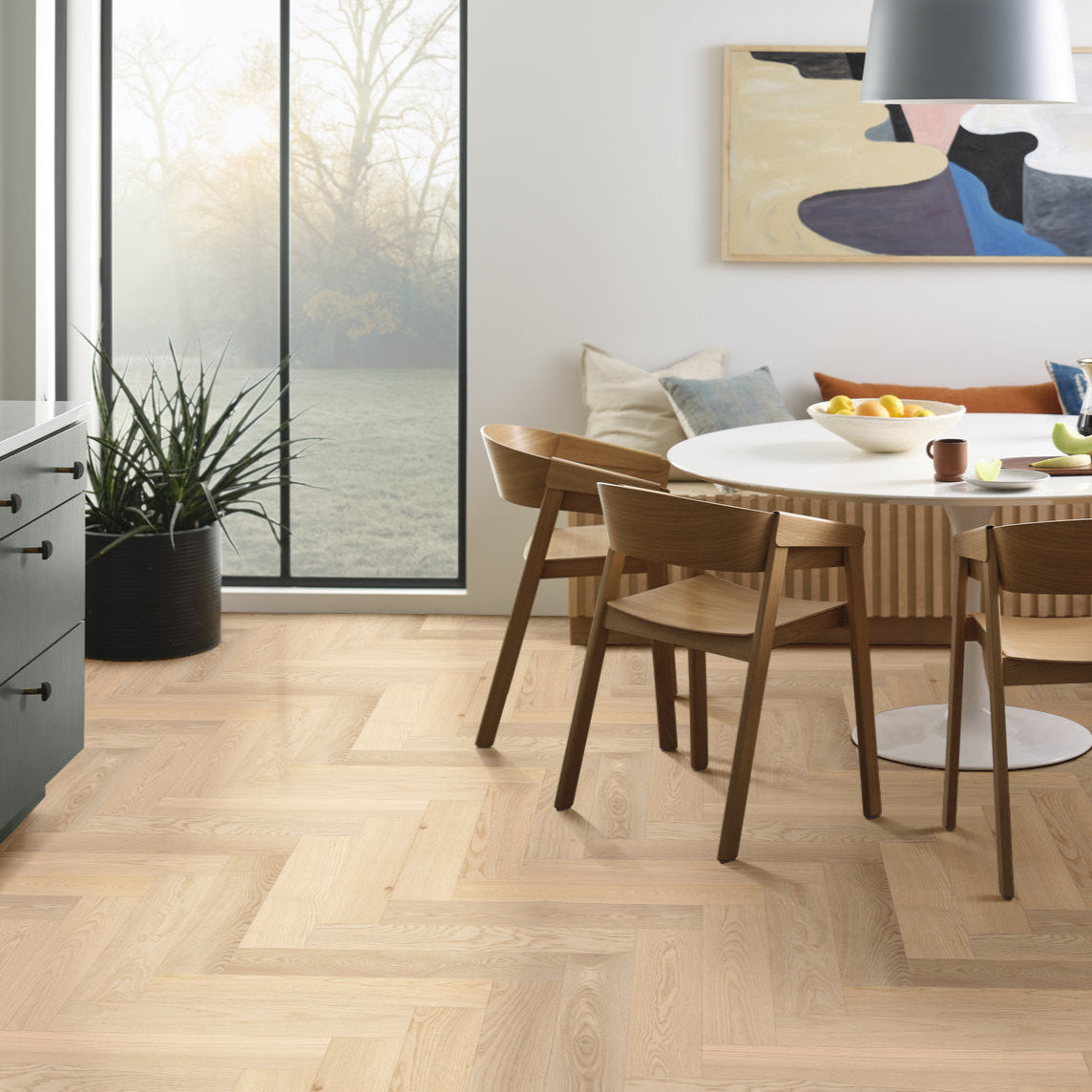 Ash Wood Herringbone