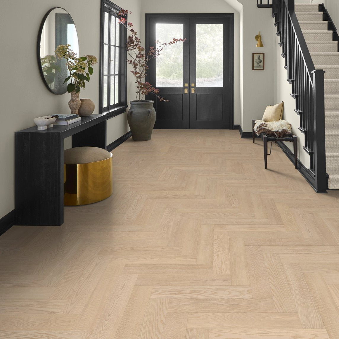 Ash Wood Herringbone