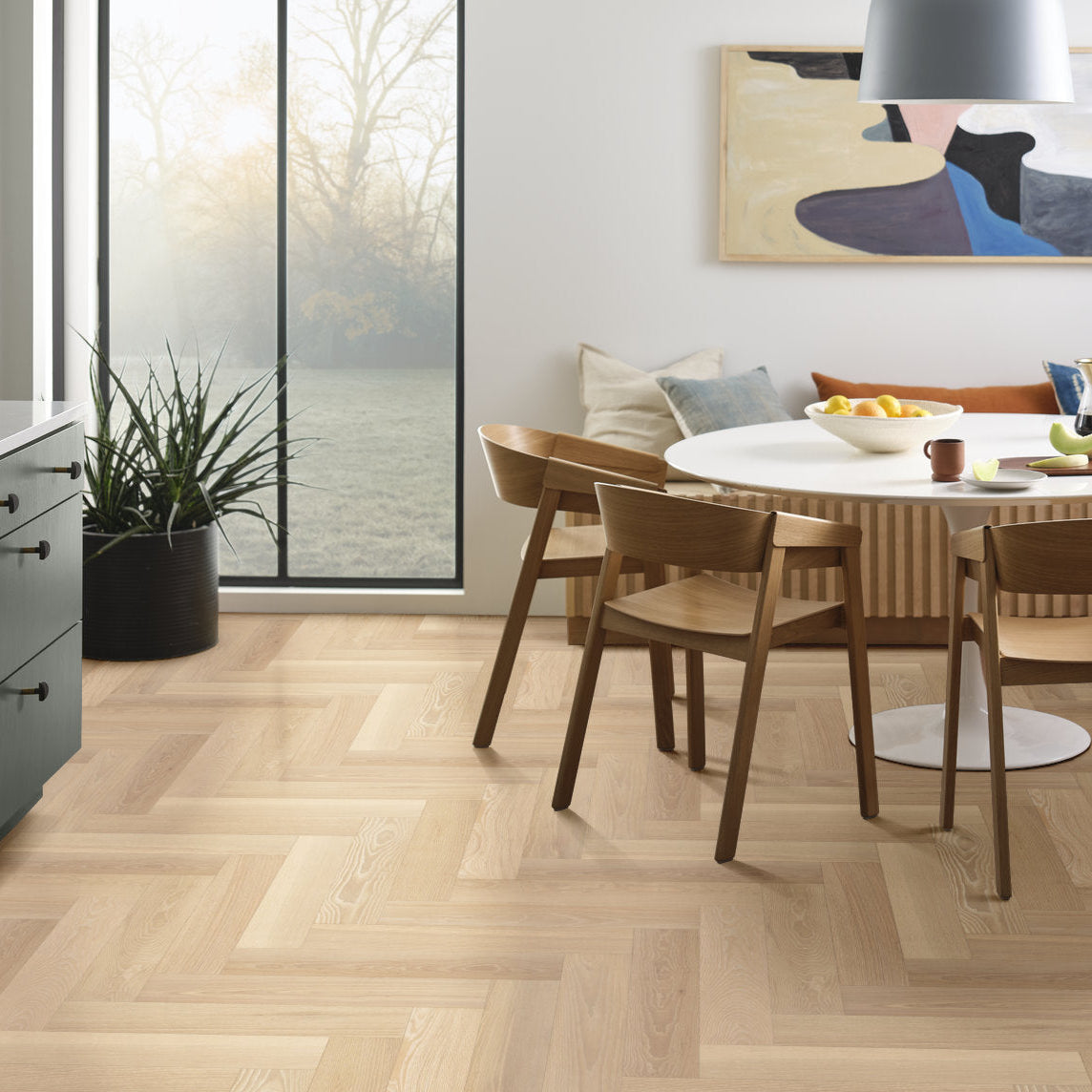Ash Wood Herringbone