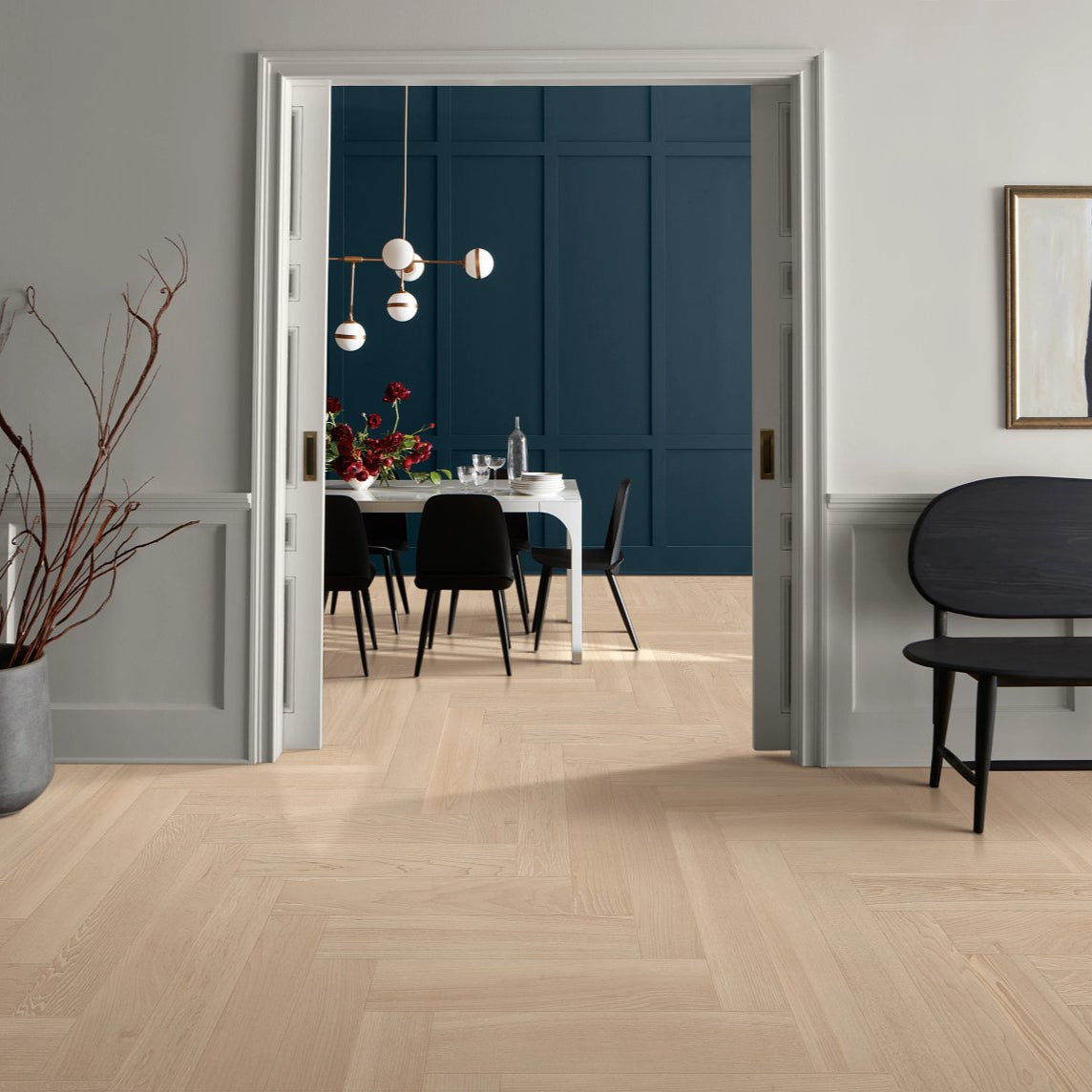Ash Wood Herringbone