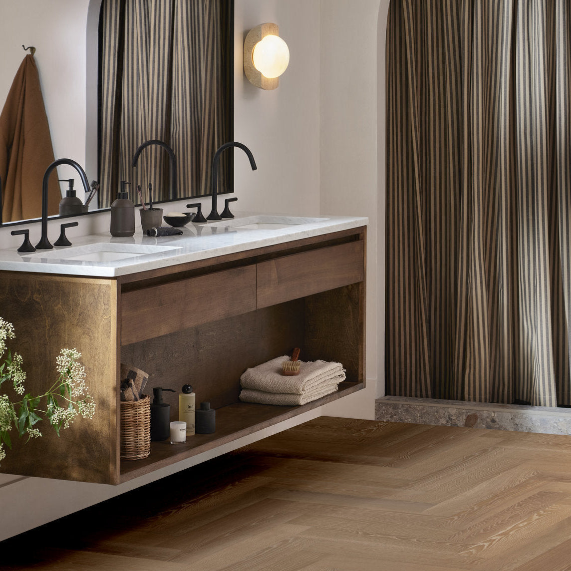 Ash Wood Herringbone
