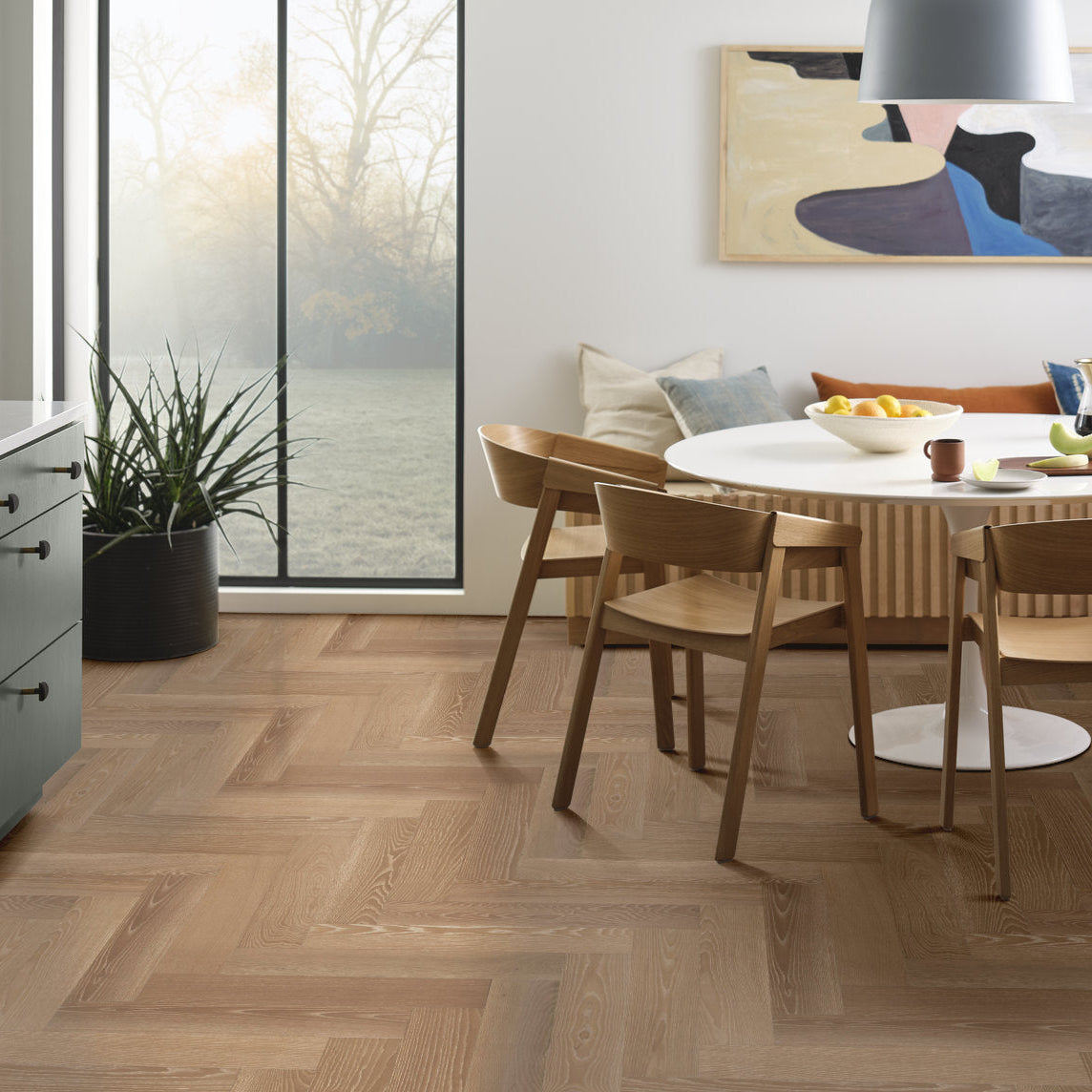 Ash Wood Herringbone