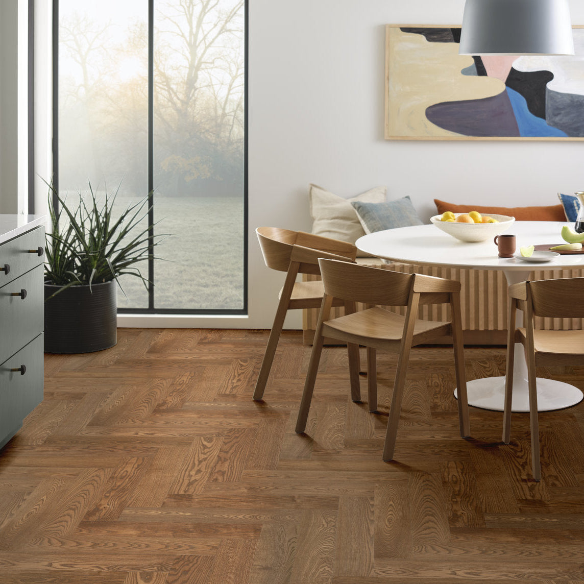 Ash Wood Herringbone